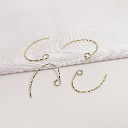 100PCS 14K 18K Gold Filled Earring Hooks Gypsophila Bamboo Knots For Jewelry Making Earrings Hooks Doki Decor   