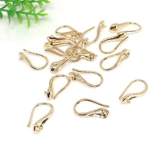 10PCS 14K 18K Gold Filled Earring Hooks Pearl Tray Fish Earwire White Gold Rose Gold For Jewelry Making Earrings Hooks Doki Decor   