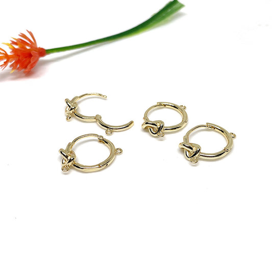10PCS 14K Gold Filled Earring Hoops Rope Tie With Loop Dangle Lever Back Beading Hoop White Gold For Jewelry Making Earrings Hoops Doki Decor   