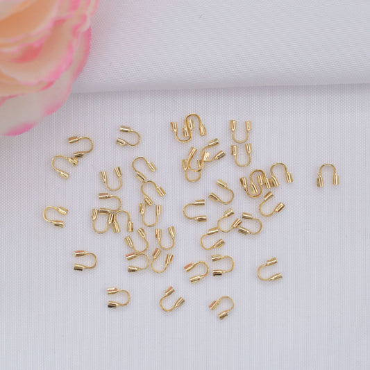 100PCS 18K Gold Filled Chain Protection Clasps U Type Connecting Clasps White Silver For Jewelry Making Finding Kits Repair Clasps Doki Decor   