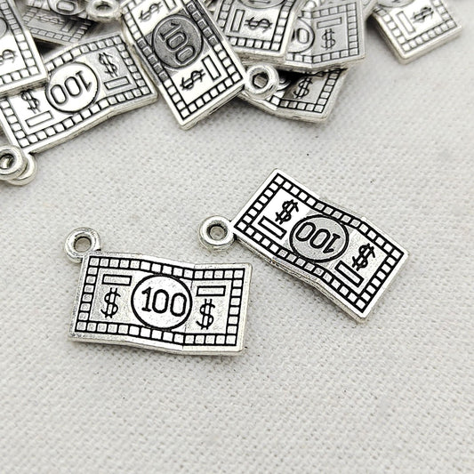 100PCS Alloy Pendants 100 Dollars Jewelry Making Findings Supplies DIY Pendants Doki Decor   