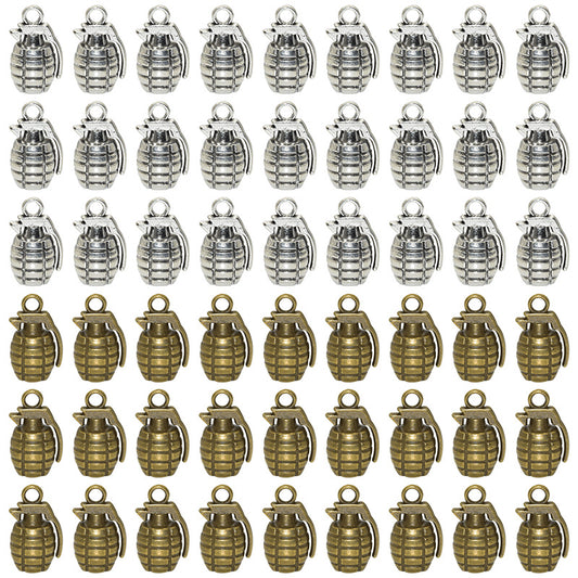 20PCS Alloy Pendants Grenade Bomb For Jewelry Making Findings Supplies DIY Pendants Doki Decor   
