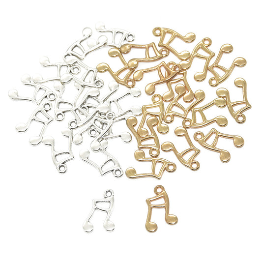 100PCS 14K Gold Filled Pendants Note Music Melody For Jewelry Making Findings Supplies DIY Pendants Doki Decor   