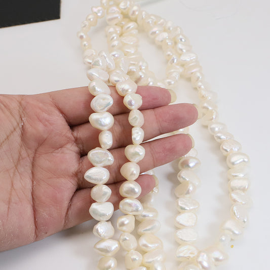 90PCS Natural Freshwater Pearls Baroque Irregular With Hole Luxury For Jewelry Making Pearls Doki Decor   