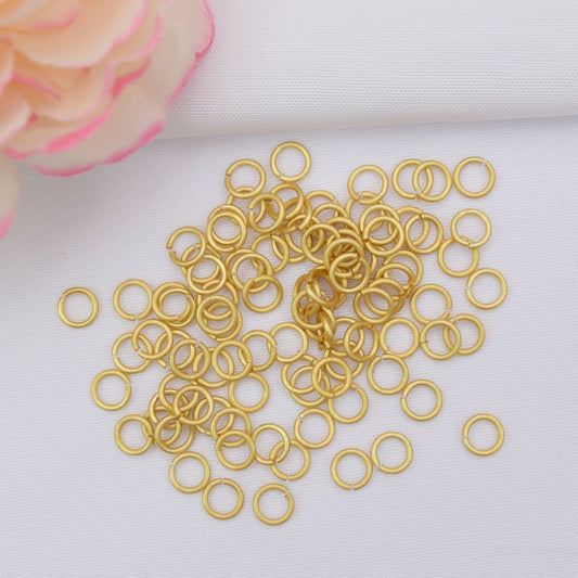 140PCS 180PCS Placer Gold Jump Rings Circle Connecting Split DIY Jewelry Making Supplies Jump Rings Doki Decor   